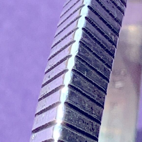 Sterling Silver Carinated Stamped RS  Native American Navajo Cuff Bracelet - Picture 4 of 10